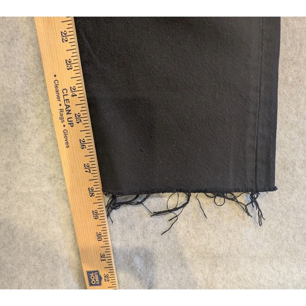 NWT Levi's 501 Original High Rise Straight Raw Frayed Hem Jeans Women Size 31x28